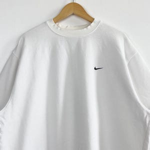 Vintage Nike Crewneck Sweatshirt - Embroidery Logo - White Color - Men’s XL image 2