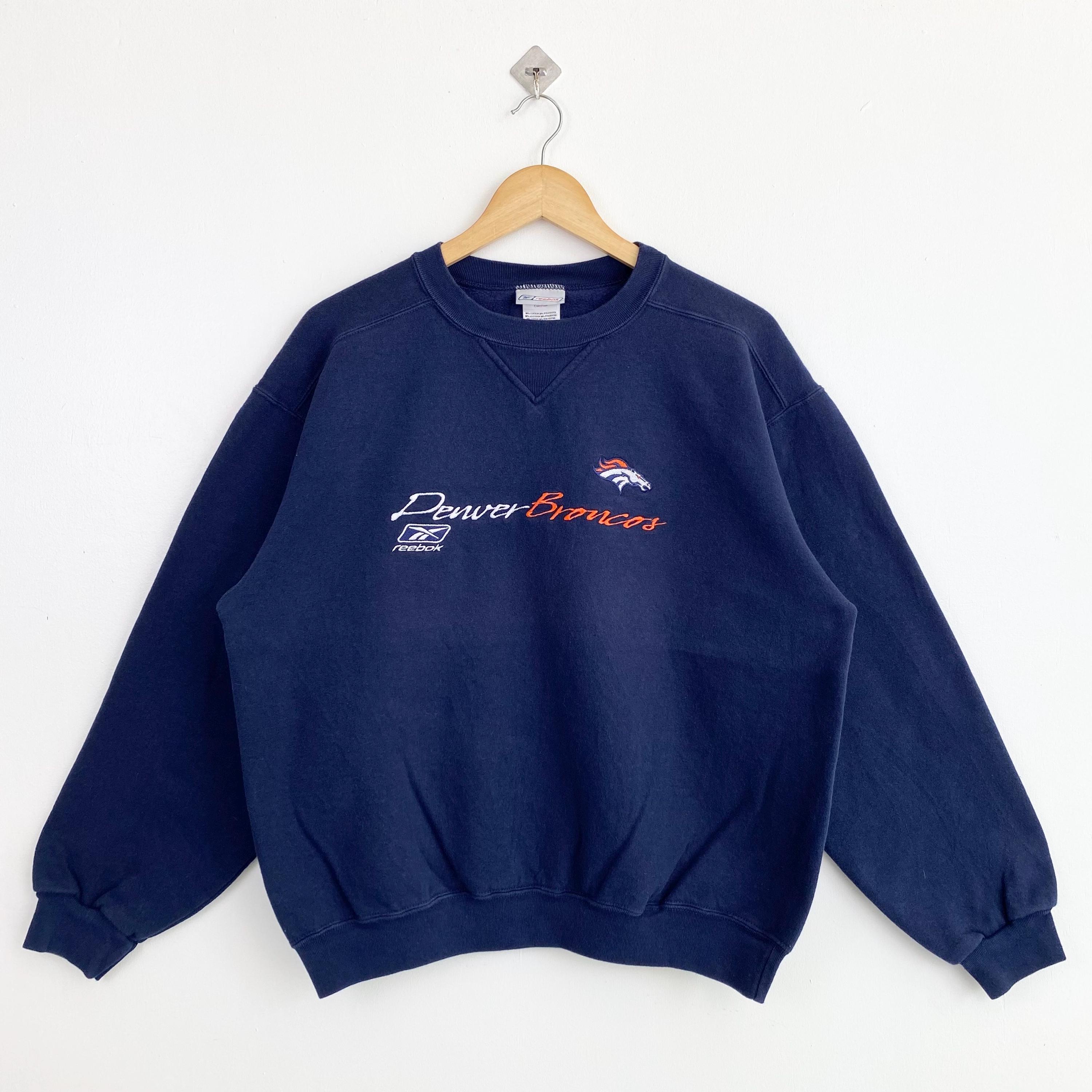 【90s USA製】LOGO7 DENVER BRONCOS スウェット Vintage NFL Denver 'broncos' Crewneck Sweatshirt Embroidery Logo