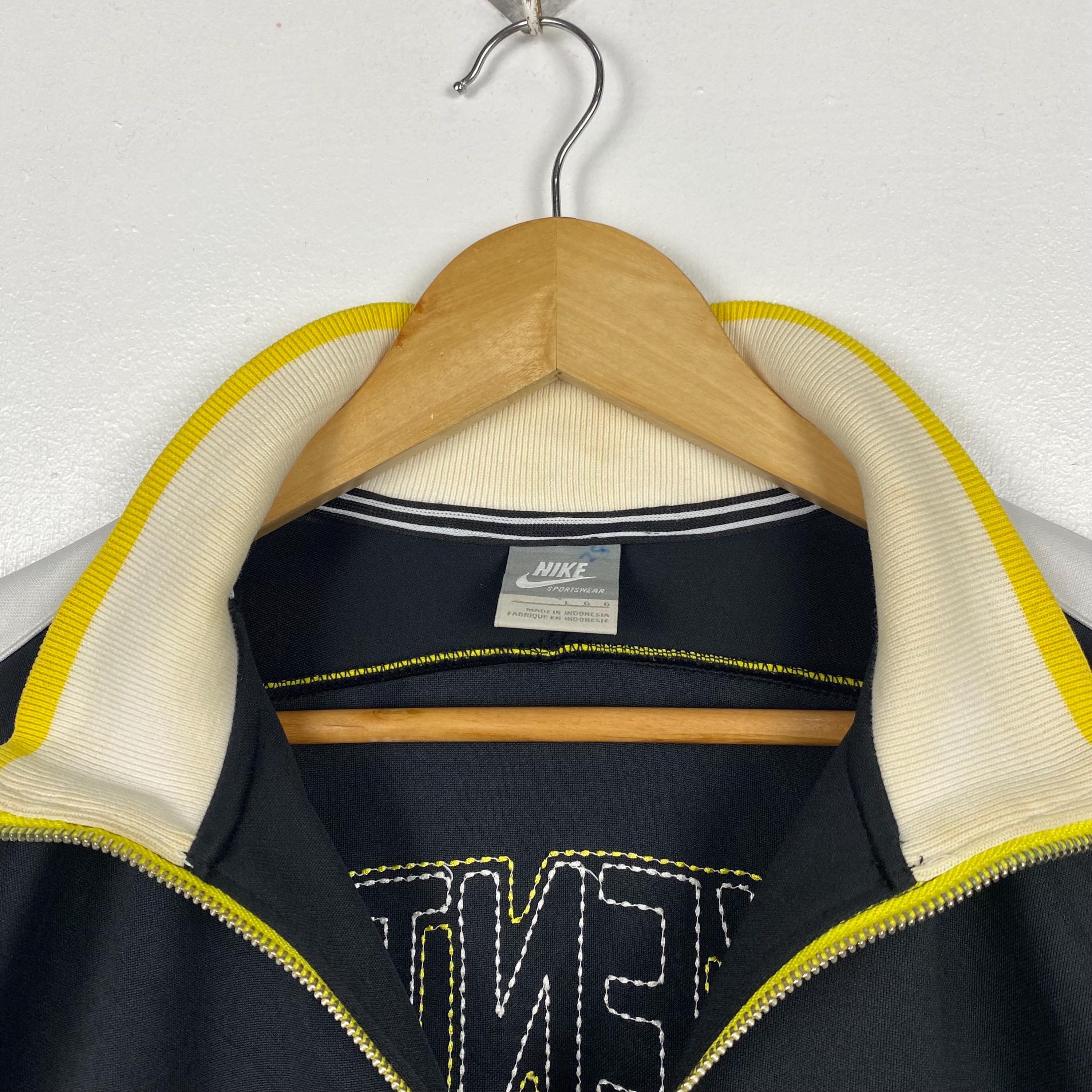 Vintage Juventus FC Track Top Jacket Embroidery Logo Black