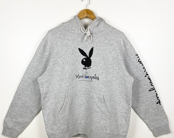 Mark Gonzales X Playboy Sweat à Capuche Imprimé Logo Gris Couleur Homme L