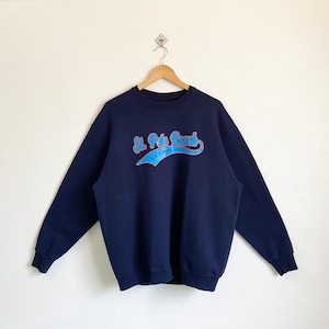 Vintage St. Pete Beach Florida Crewneck Sweatshirt Print Spellout Blue Color Men’s XL