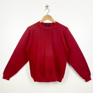 90s Oneill Crewneck Sweatshirt Embroidery Logo Red Color Men’s M