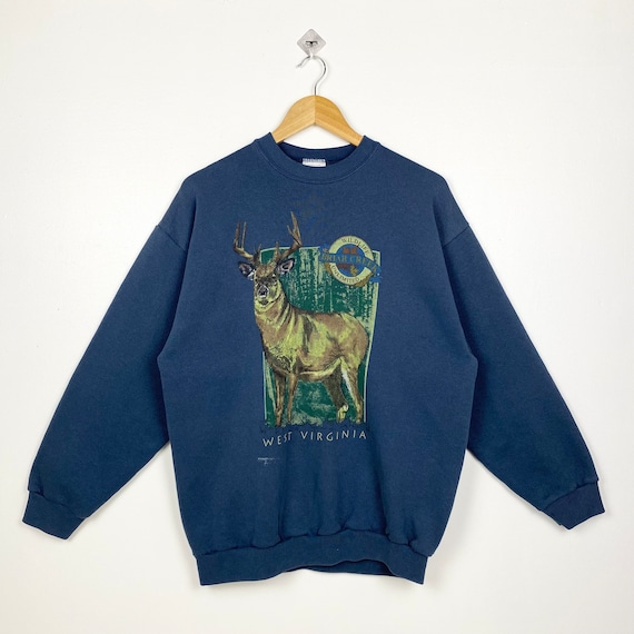 Deer sweatshirt mens hot sale