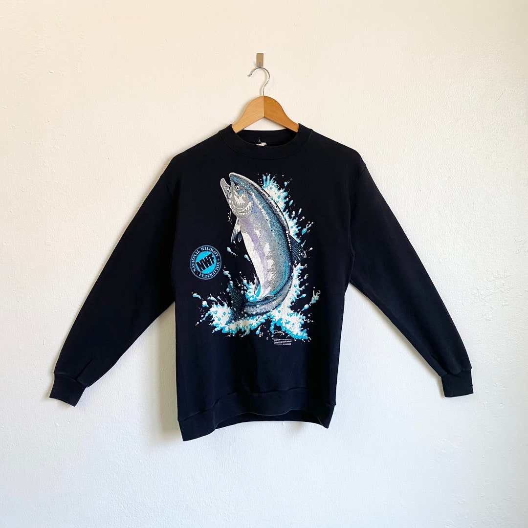 90年代 全米野生生物連盟 クルーネック スウェットシャツ プリント
