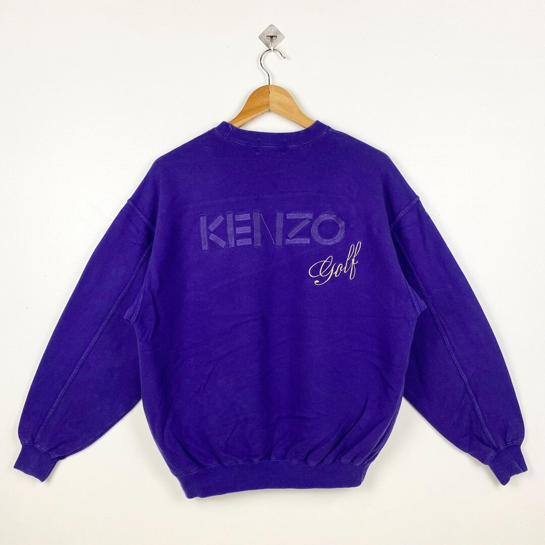 VINTAGE Kenzo GOLF カラフル刺繍ロゴ フリーススウェット　XL il_1080xN.6167785198_e3nw.jpg