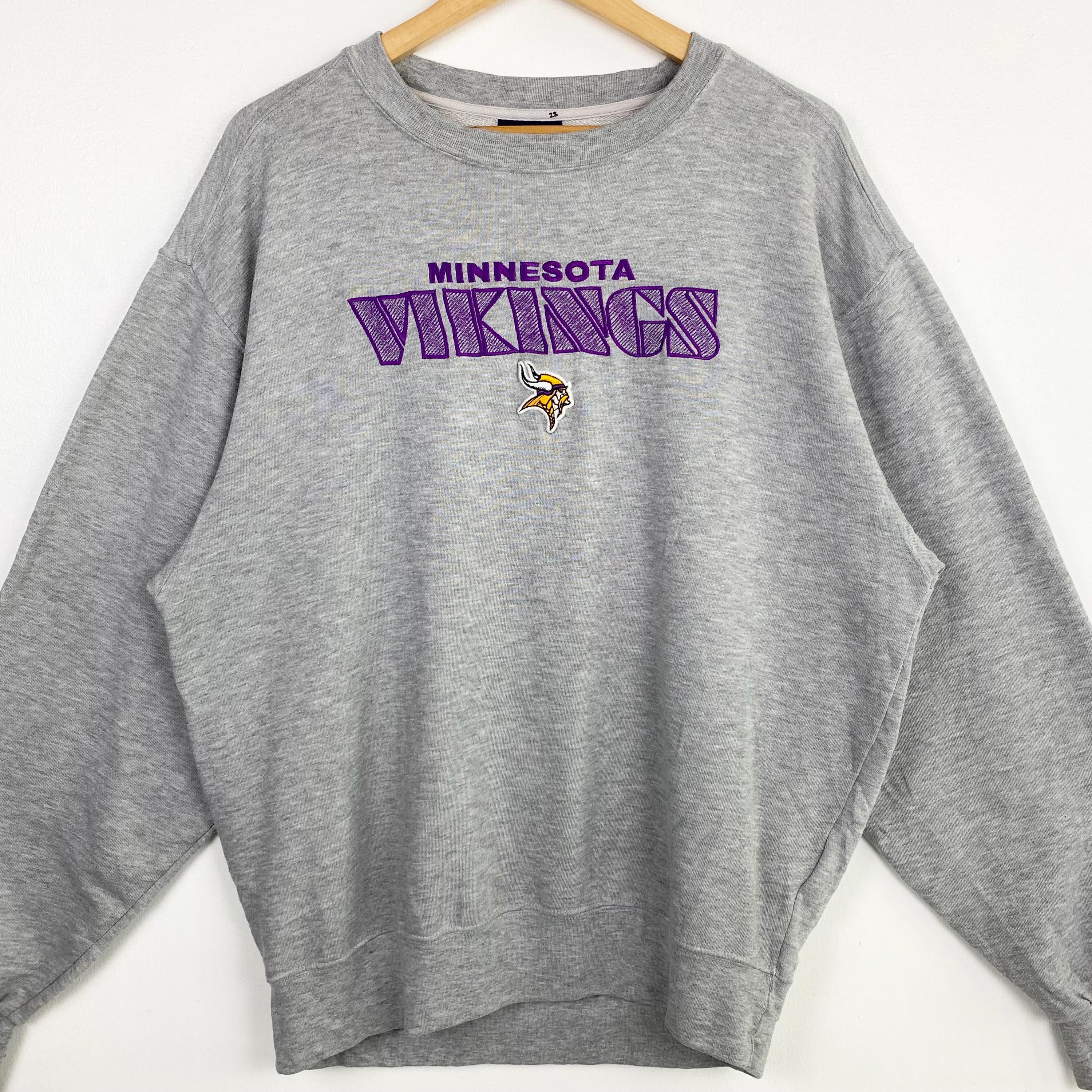 Vintage NFL Minnesota 'vikings' Crewneck Sweatshirt Embroidery