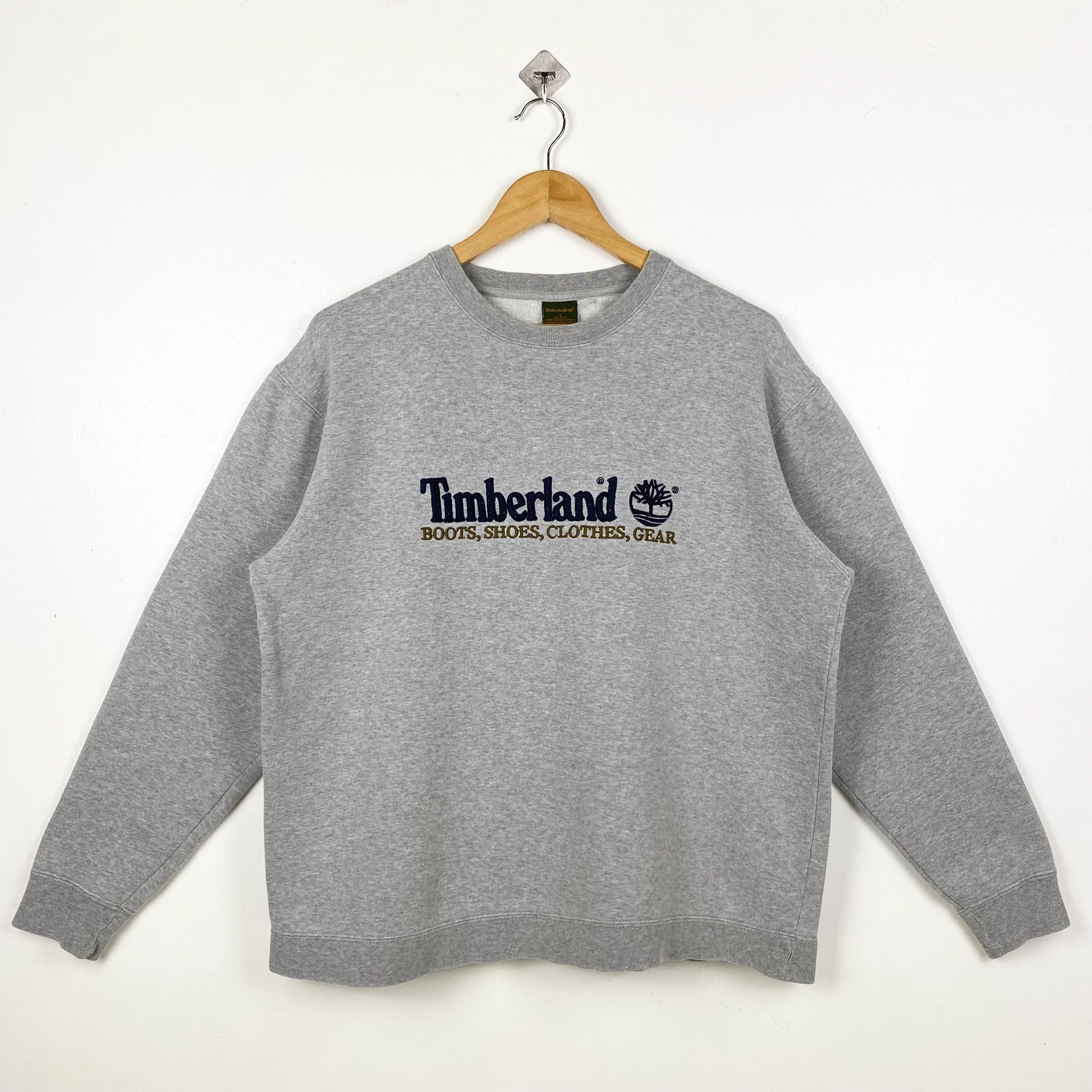Vintage Timberland Crewneck Sweatshirt Embroidery Logo Grey Vintage Timberland Crewneck Sweatshirt Embroidery Logo Grey