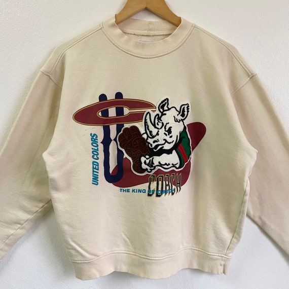 90s Benetton Crewneck Sweatshirt Embroidery Logo … - image 2