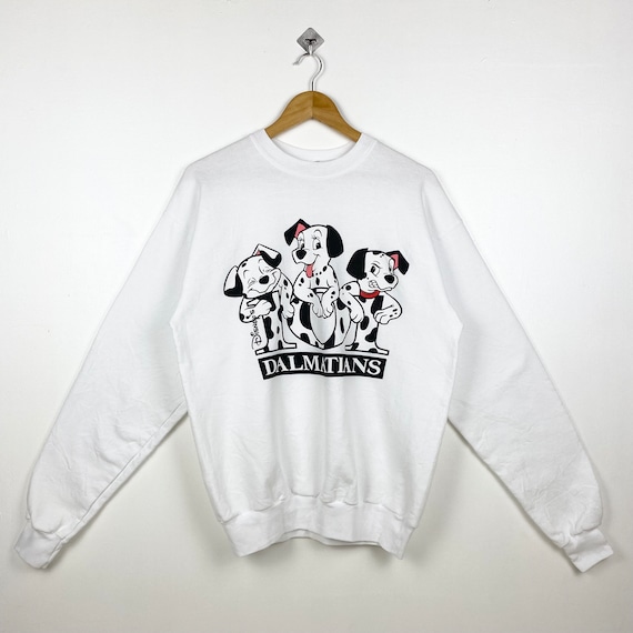 90s Disney 101 Dalmatians Crewneck Sweatshirt Print Logo