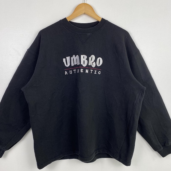 ー品販売  Sweatshirt Crewneck Umbro 90s Embroidery L Men's Black Logo トップス