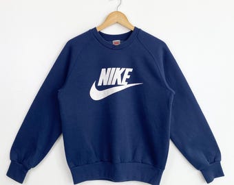 Vintage Nike Crewneck Sweatshirt Embroidery Logo Black Color