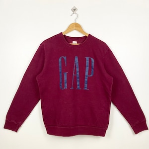 Vintage Gap Crewneck Sweatshirt Print Logo Red Color Men’s M