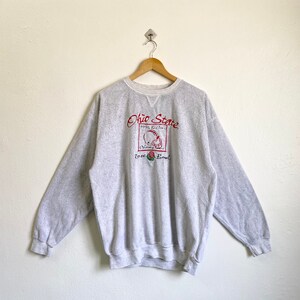 90s NCAA Ohio State University Buckeyes Crewneck Sweatshirt Embroidery Logo Grey Color Men’s XL