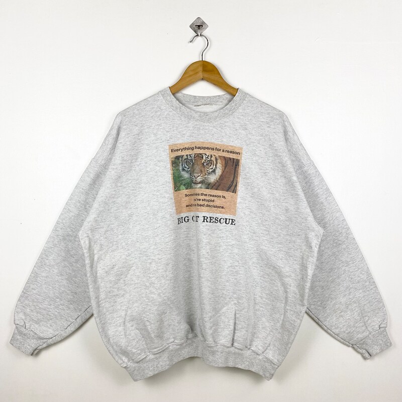 Tiger Effect Crewneck Sweater