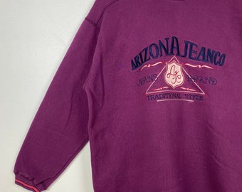 80s ARIZONA JEAN スウェット アメリカ製 古着 パープル ヴィンテージ アリゾナ ジーンズ カンパニー クルーネック スウェット