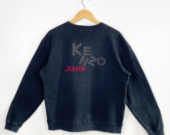 Vintage 90s Kenzo Golf Embroidered Sweatshirt L Size Grey Color - Etsy