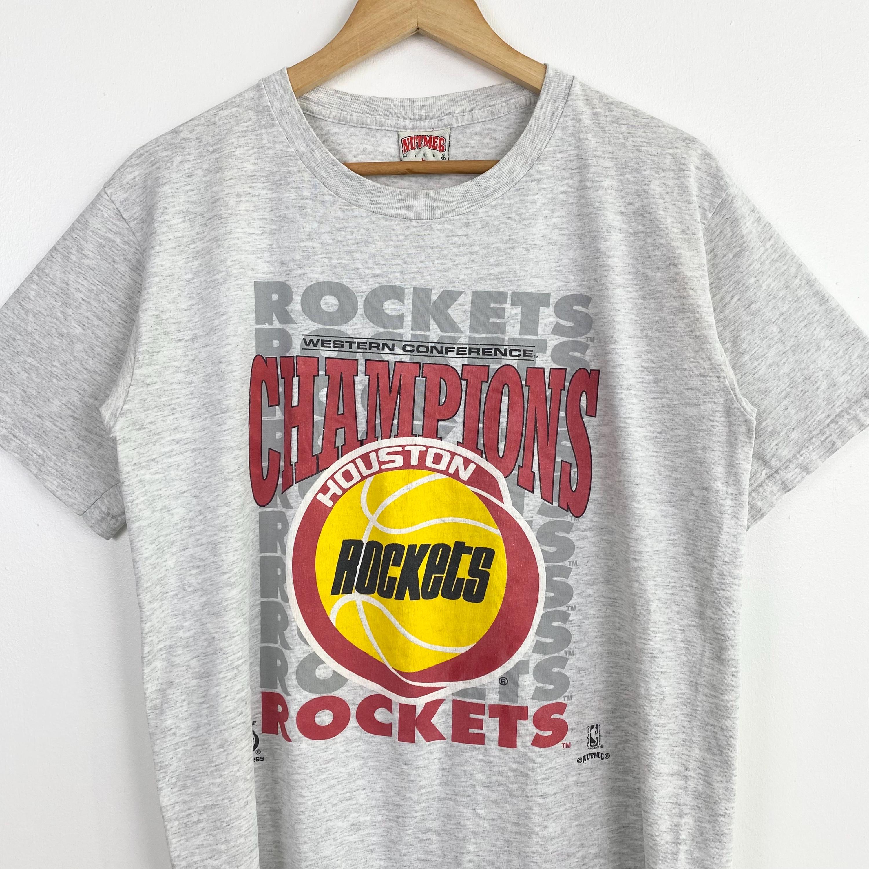 90s NBA HOUSTON ROCKETS Tシャツ アート USA バスケ 90s NBA Houston 'rockets' T-shirt Print Logo Grey Color Men's L - Etsy