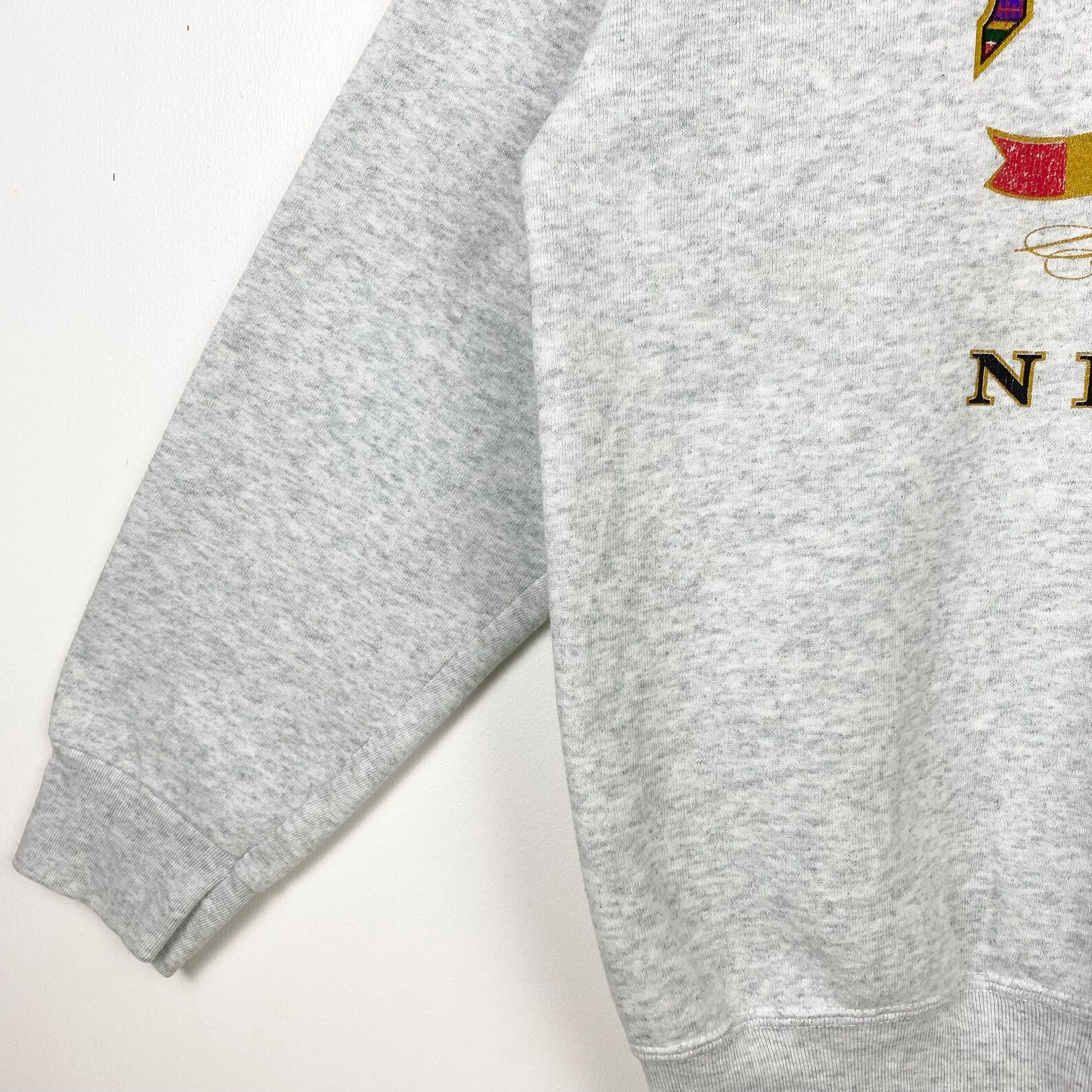 90’s Double Sided Print Graphic Teal Crewneck Pullover Sweatshirt main image 1