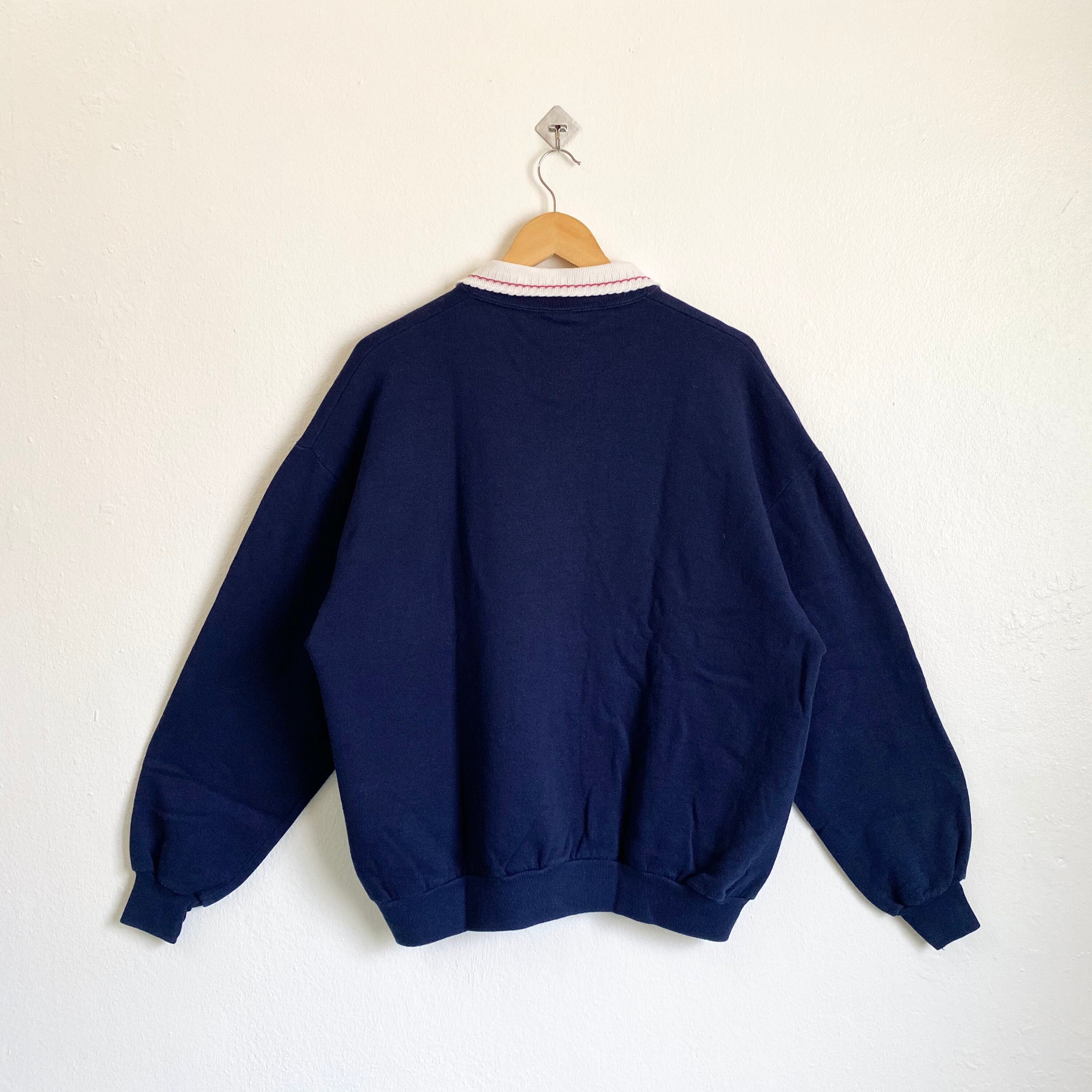 Sweat Vintage Morning Sun - Femme Taille PM - Manches Longues - Feuille Nature - Années 90 USA