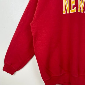 Men's Brand Logo Printed Sweaters,Red