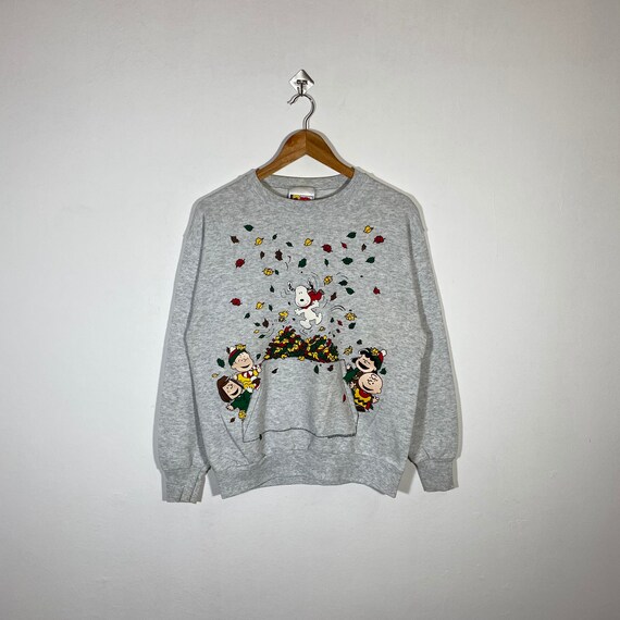 Vintage 90s Peanuts Sweatshirt Peanuts Crewneck Pe
