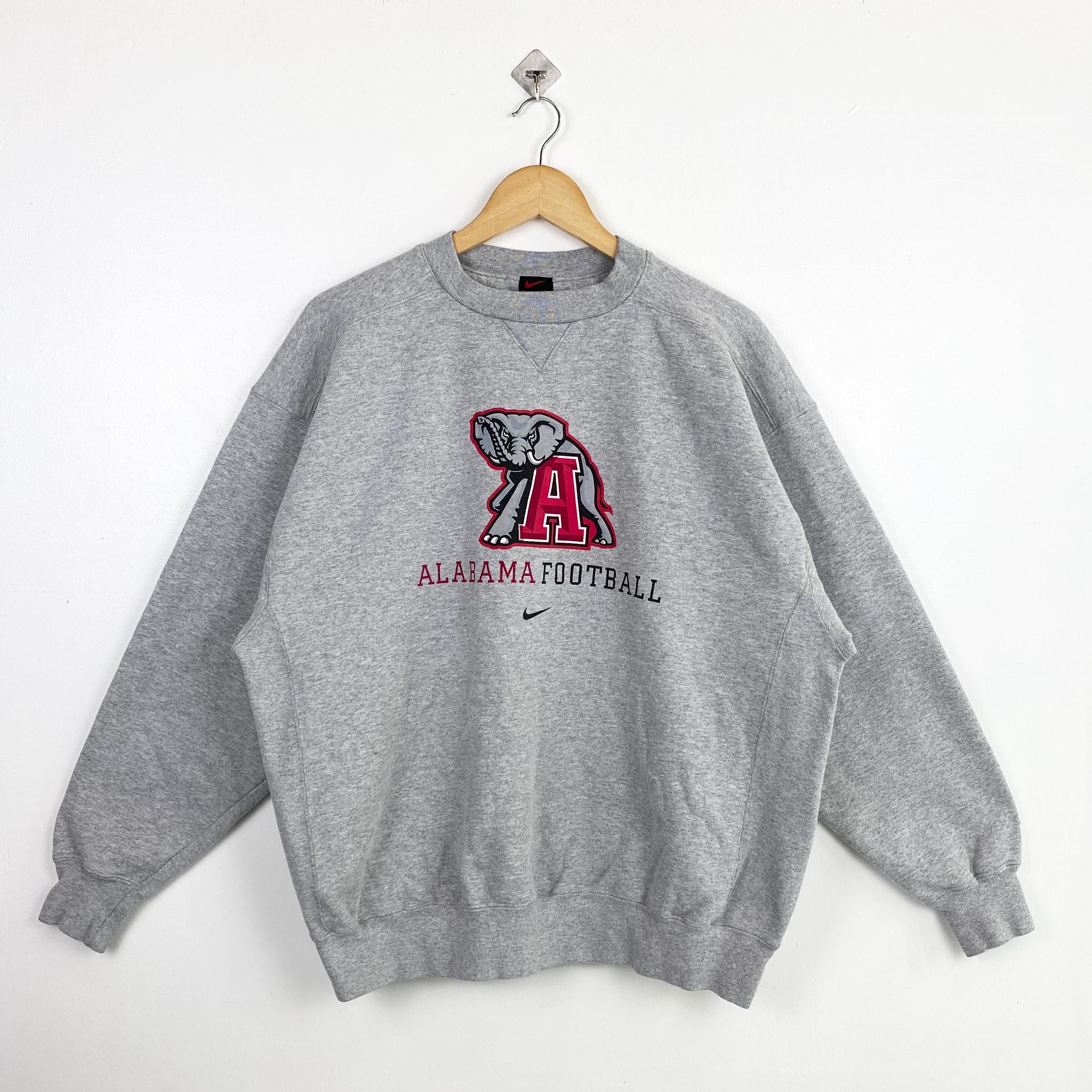 90s Nike X NCAA University of Alabama crimson Tide Crewneck Sweatshirt Print Logo Grey Color Mens L Etsy Australia