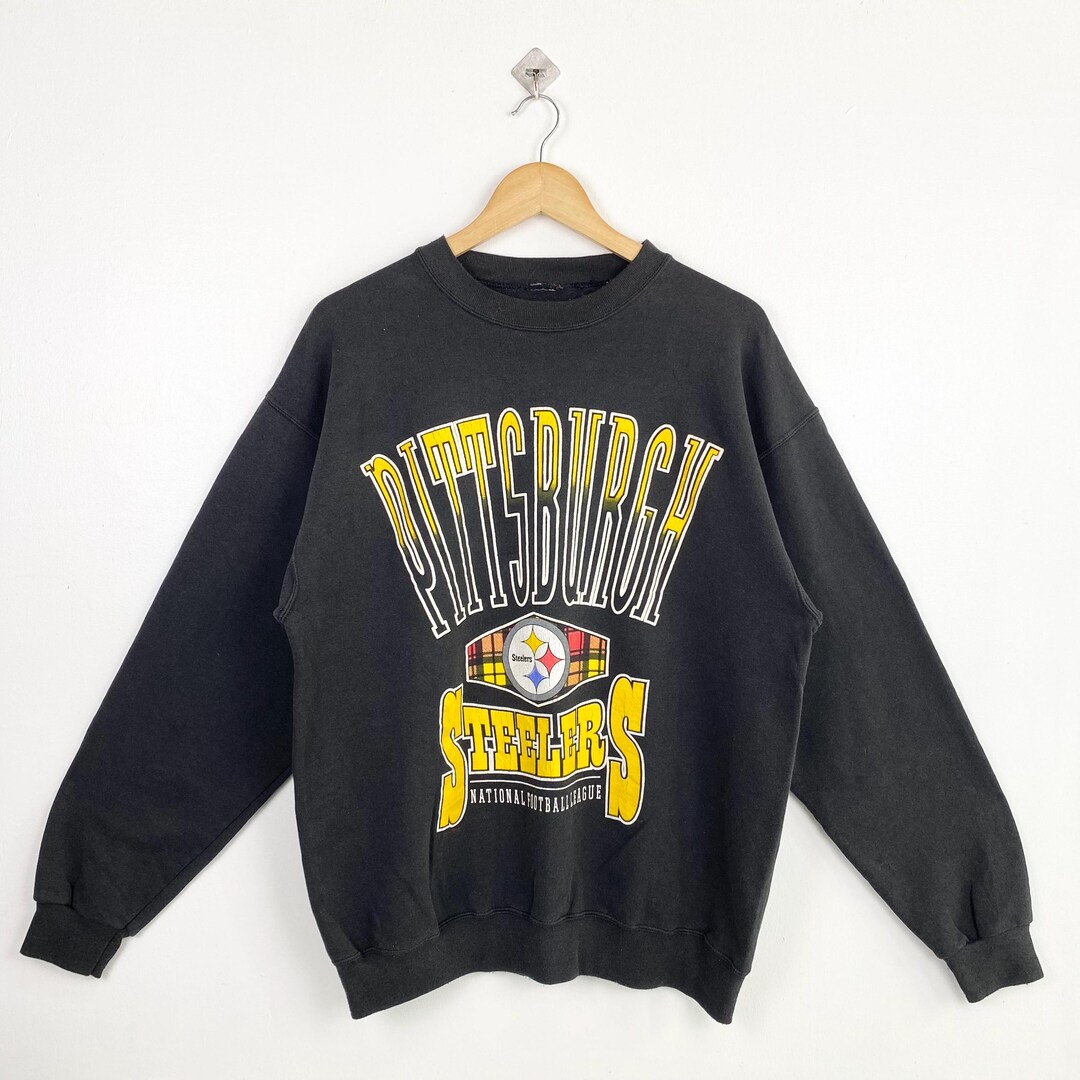 90'S NFL Pittsburgh Steelers Printed Sweatshirt, Men's XXL, Vintage /eaa455121