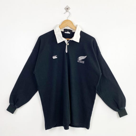 90s Distressed Canterbury New Zealand All Blacks Rugby Shirt