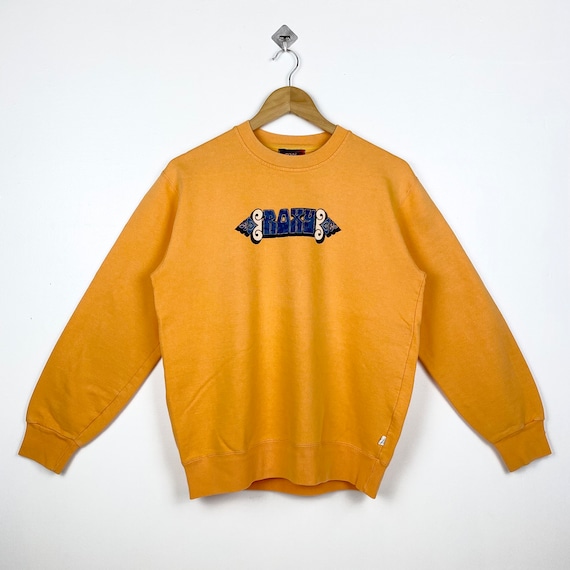 Vintage Roxy Crewneck Sweatshirt Print Logo Orange Color Womens M Etsy