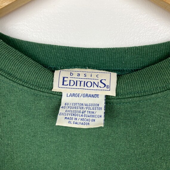 Vintage Art Lighthouse Crewneck Sweatshirt Print Logo Green