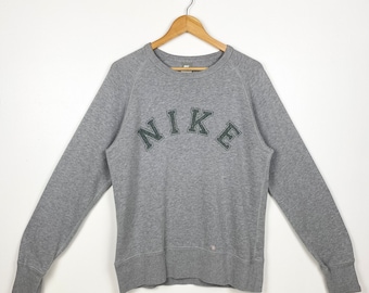 Vintage Nike Crewneck Sweatshirt Print Logo Grey Color Men’s L