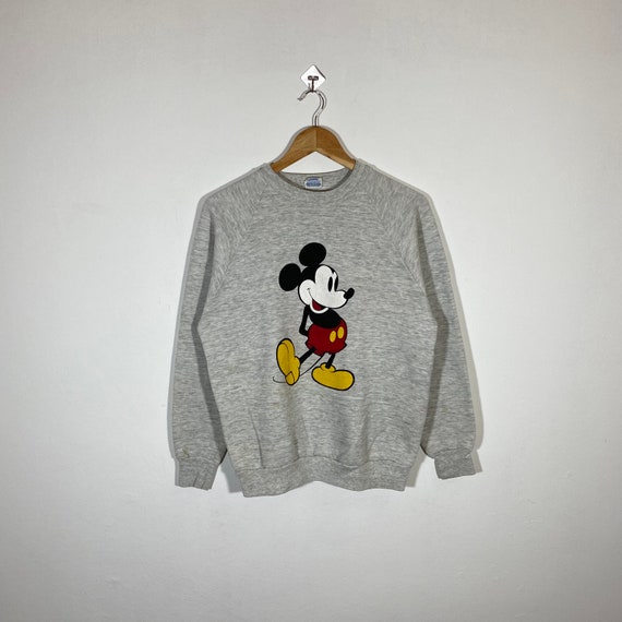 Vintage 80s Mickey Mouse Sweatshirt Mickey Crewnec