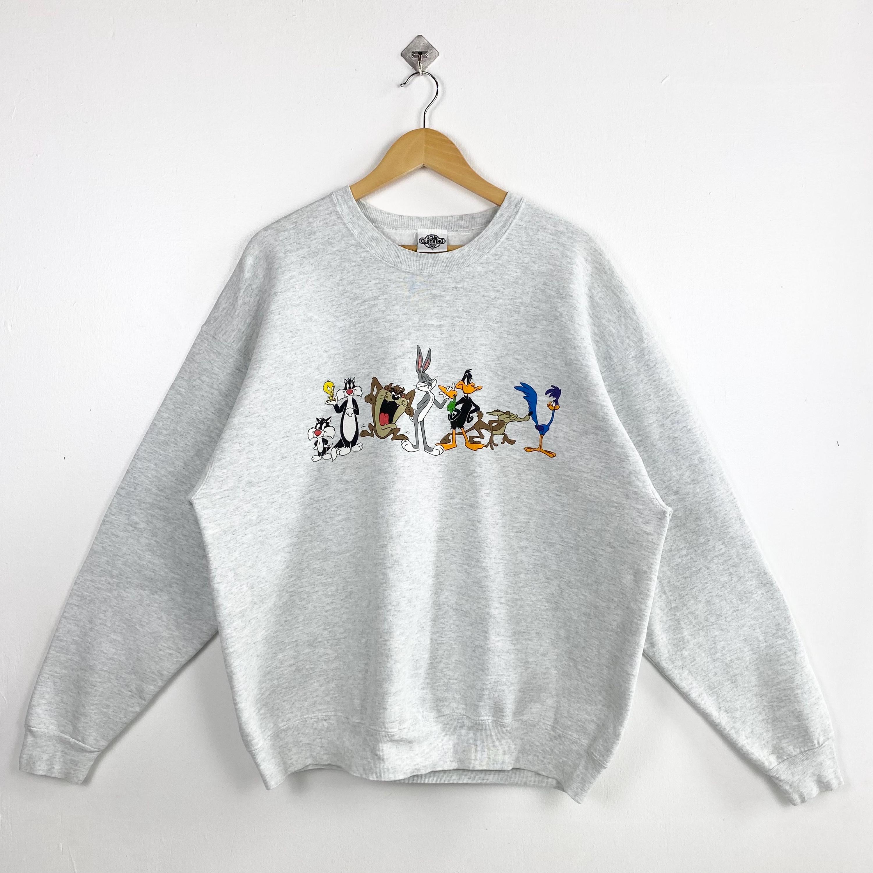 Vintage 90s Bugs Bunny Crewneck Sweatshirt - Looney Tunes - Print 