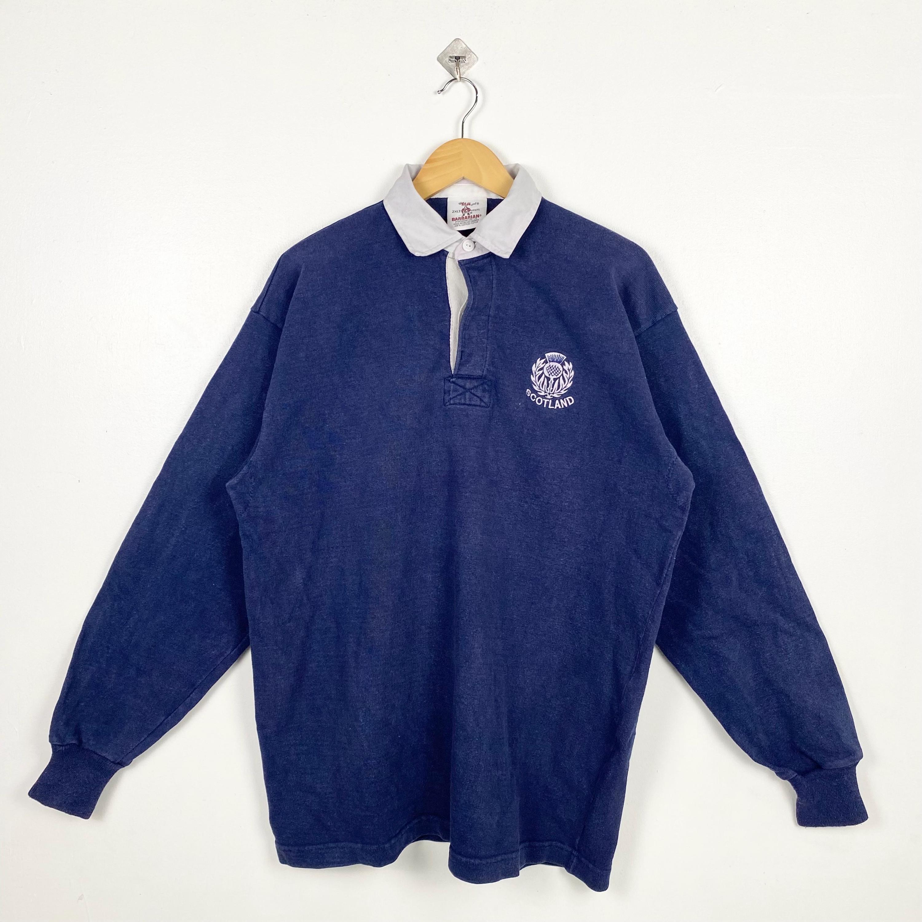【新品未使用】ラグビー　スコットランド代表　長袖トレーニングシャツ　M Scotland rugby shirt - Etsy 日本