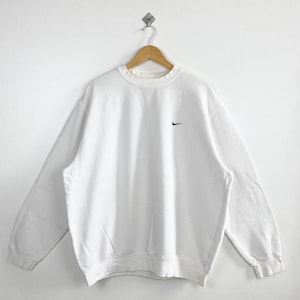 Vintage Nike Crewneck Sweatshirt - Embroidery Logo - White Color - Men’s XL image 1