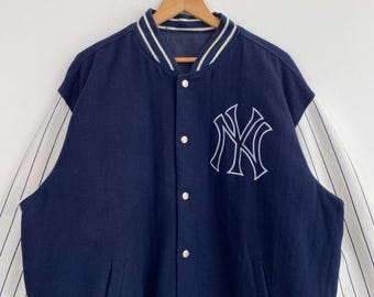 Vintage MLB New York 'yankees' Reversible Jacket by Jeff Hamilton