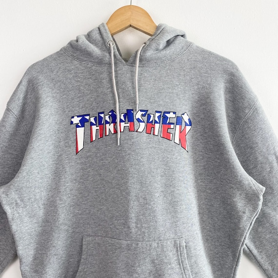 Thrasher X Starter Hoodie Print Logo Grey Color Men's L - Etsy Israel
