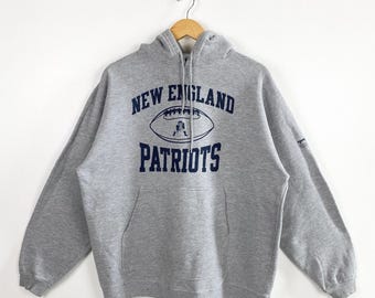 ヴィンテージ ニューイングランド・ペイトリオッツ パーカー - NFL - プリントロゴ - グレー - メンズMサイズ