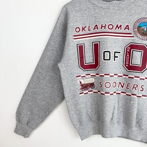NCAA Oklahoma Sooners Women's Campus Crewneck Sweatshirt - Cardinal Red, Officially Licensed