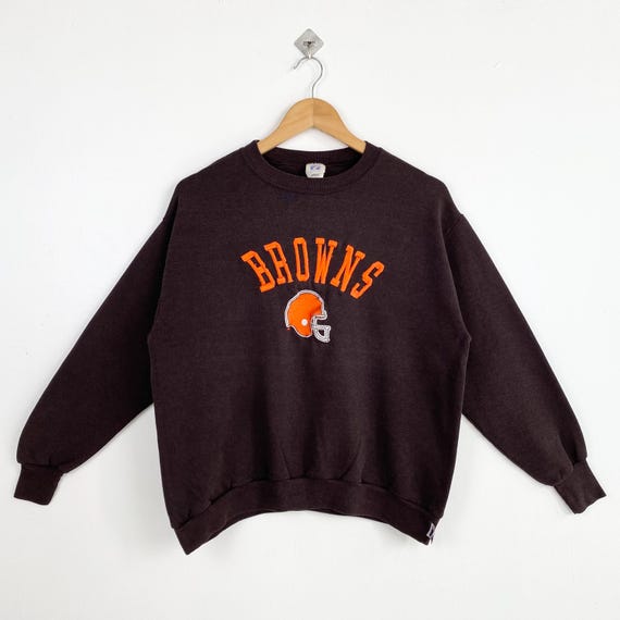 90s NFL Cleveland 'browns' Crewneck Sweatshirt Embroidery