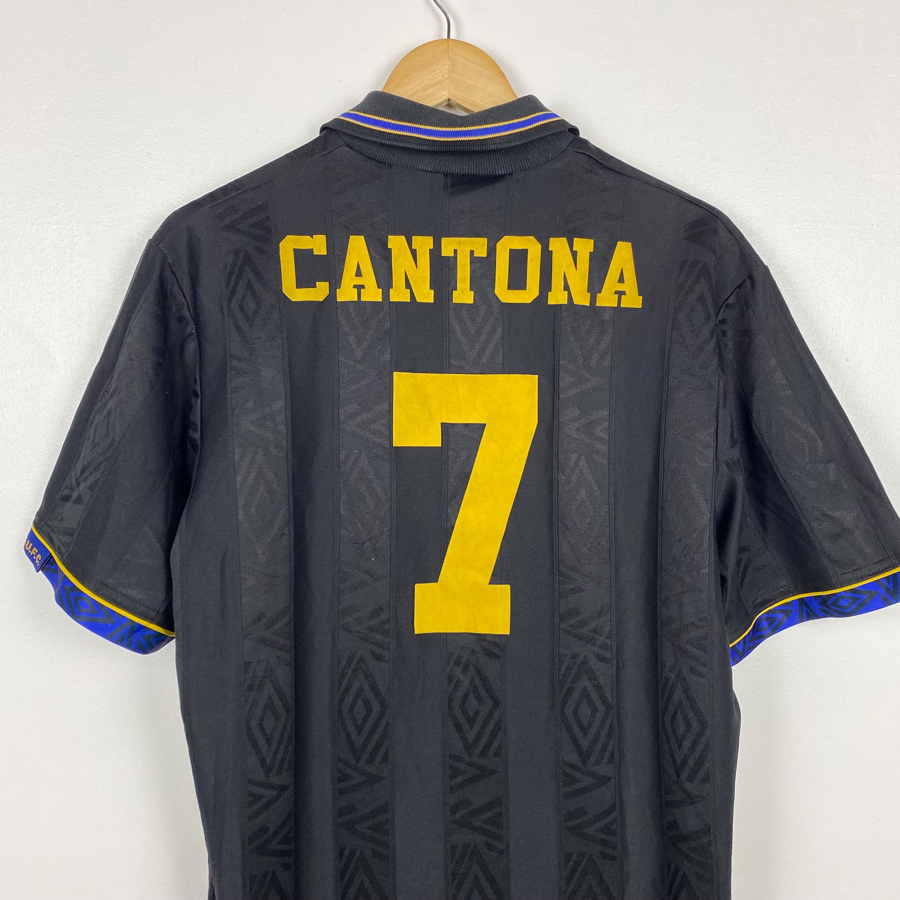 Manchester Unitedカントナ選手No7 ユニフォーム MANCHESTER UNITED 1992/1993 AWAY FOOTBALL SHIRT UMBRO SOCCER