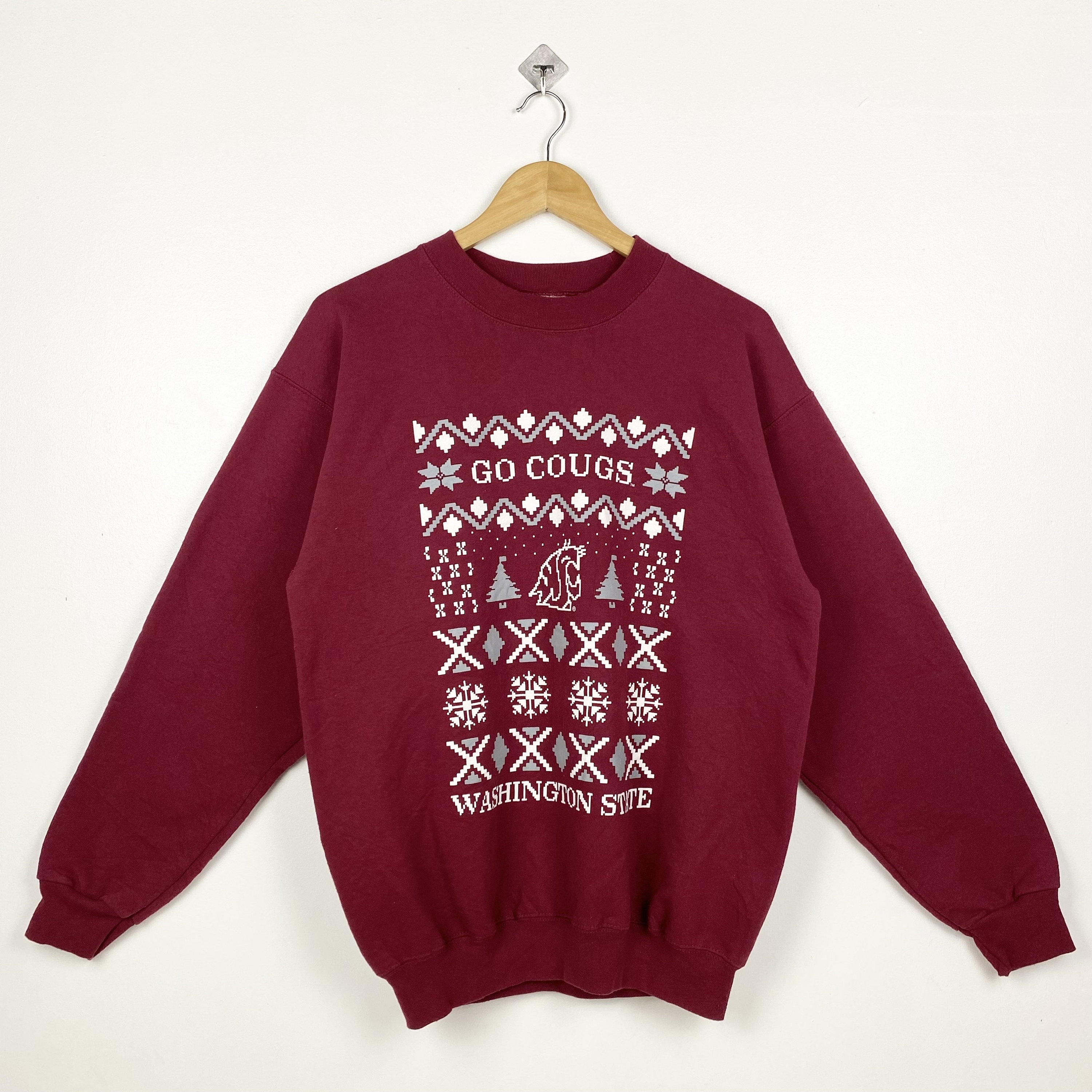 Vintage NCAA Washington State University 'cougars' Crewneck
