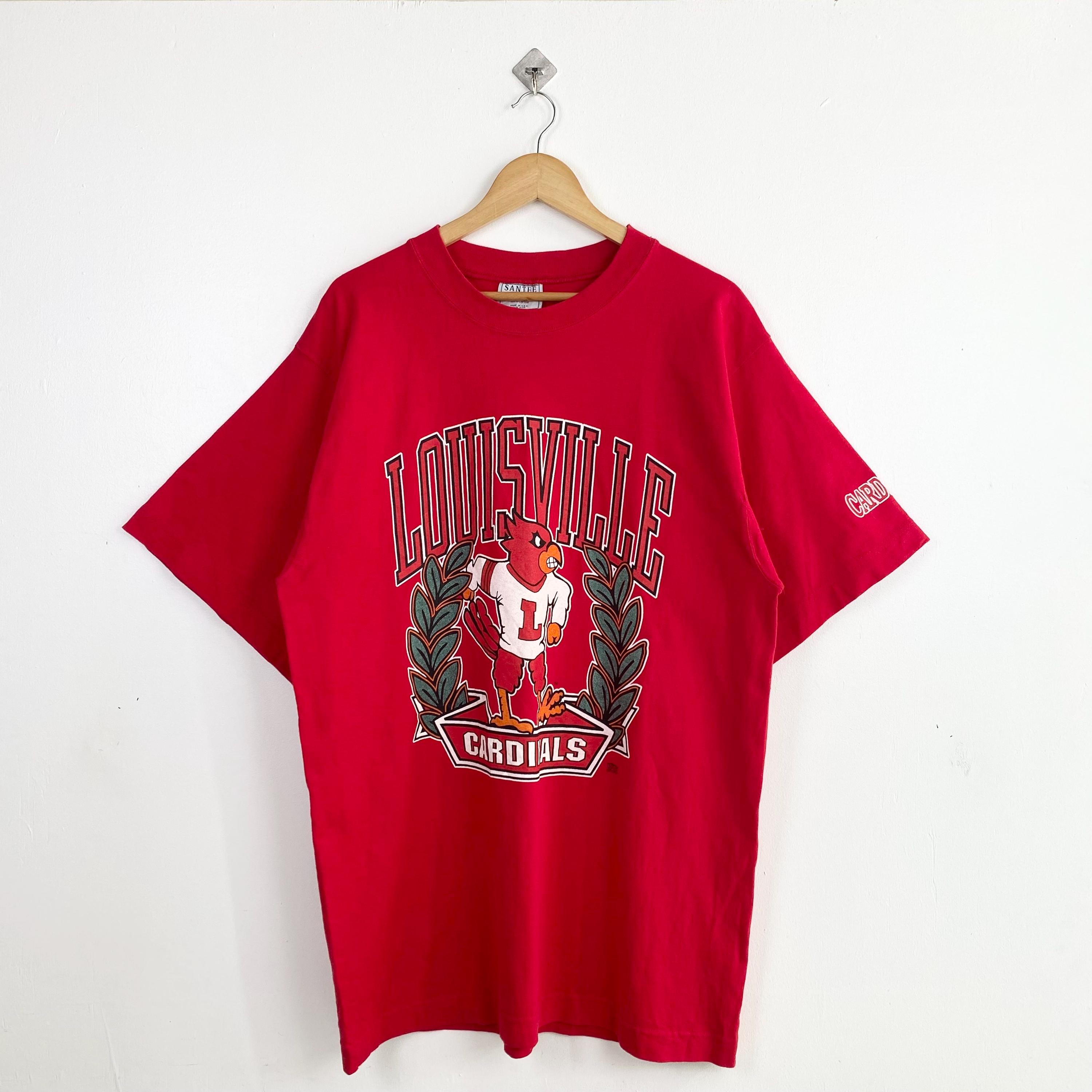 90s NCAA University of Louisville 'cardinals' T-shirt Print Logo