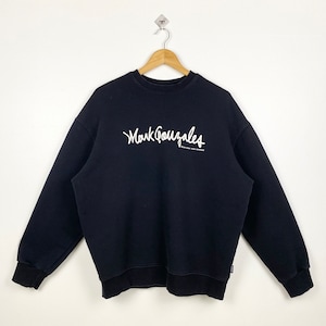 Vintage Mark Gonzales Crewneck Sweatshirt Print Logo Black