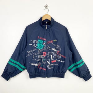 90s Chemise Lacoste Windbreaker Embroidery Logo Blue Color Men’s S