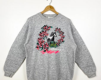 90s Kentucky Crewneck Sweatshirt Print Logo Grey Color Men’s L