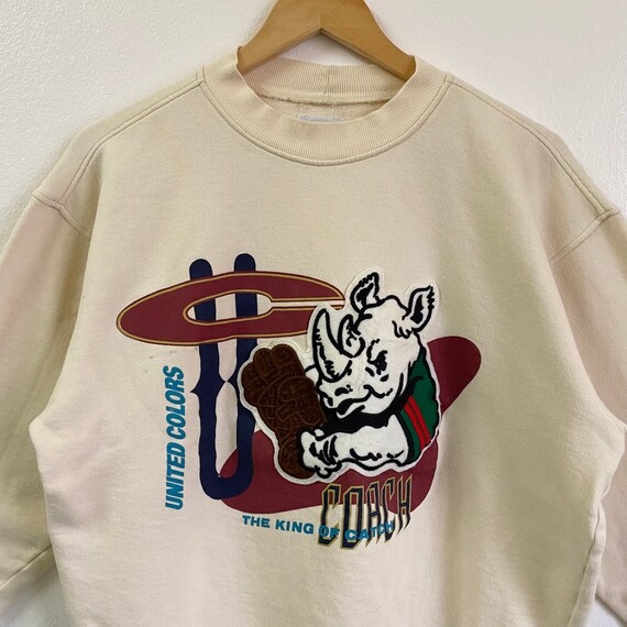 90s Benetton Crewneck Sweatshirt Embroidery Logo … - image 3