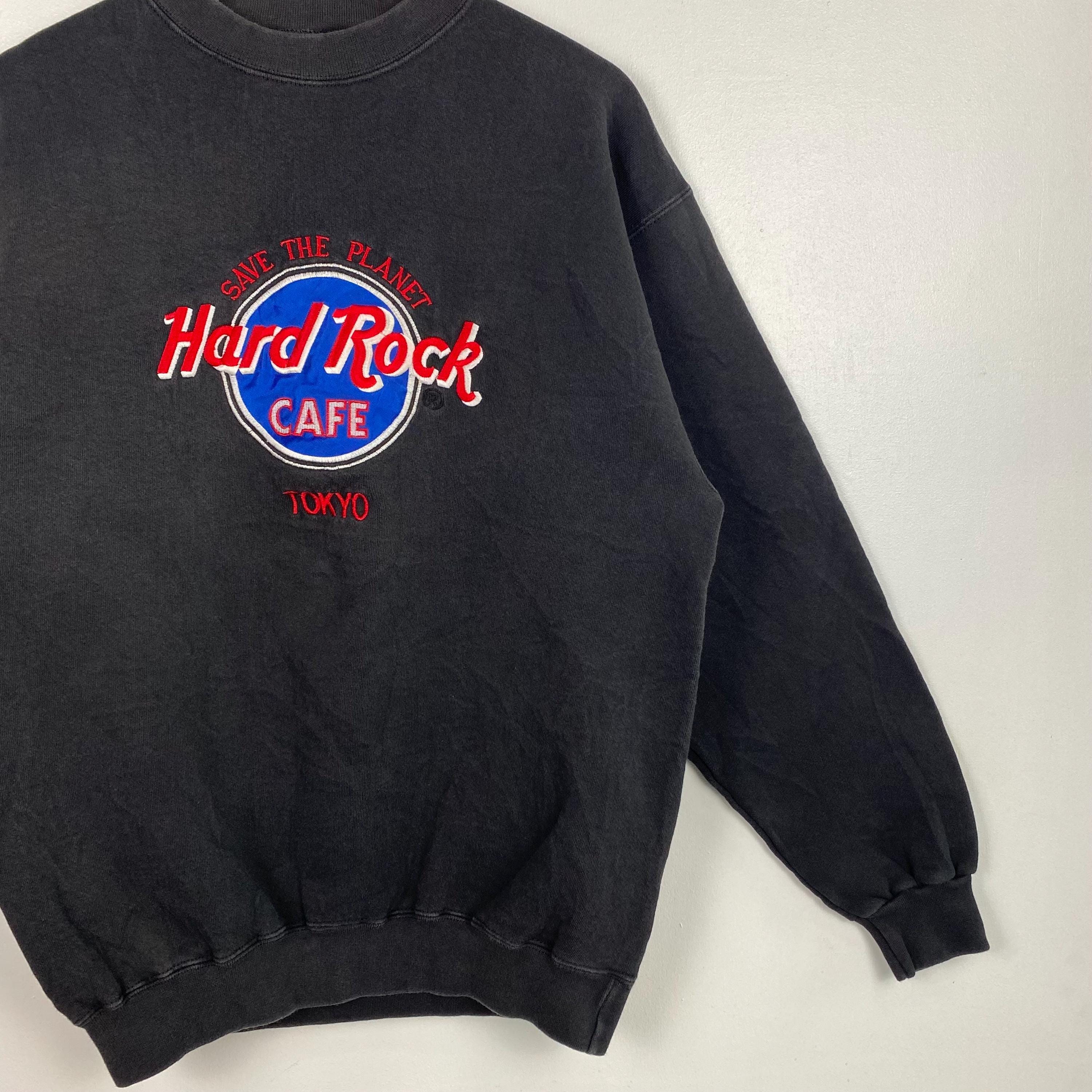 Vintage 90s Hard Rock Cafe Tokyo Crewneck Sweatshirt - Embroidery