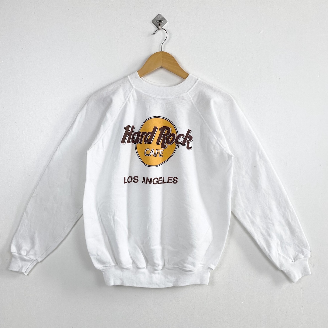 Vintage 90s Hard Rock Cafe Los Angeles Crewneck Sweatshirt - Print