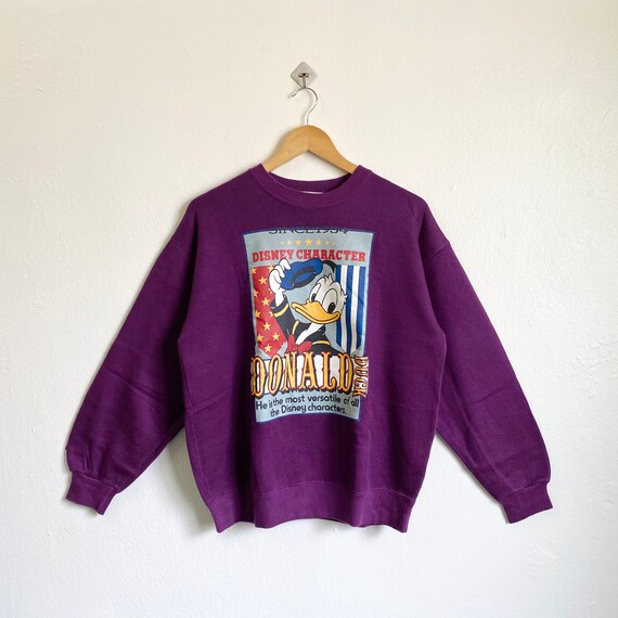 90s Donald Duck Sweatshirt Print Logo 